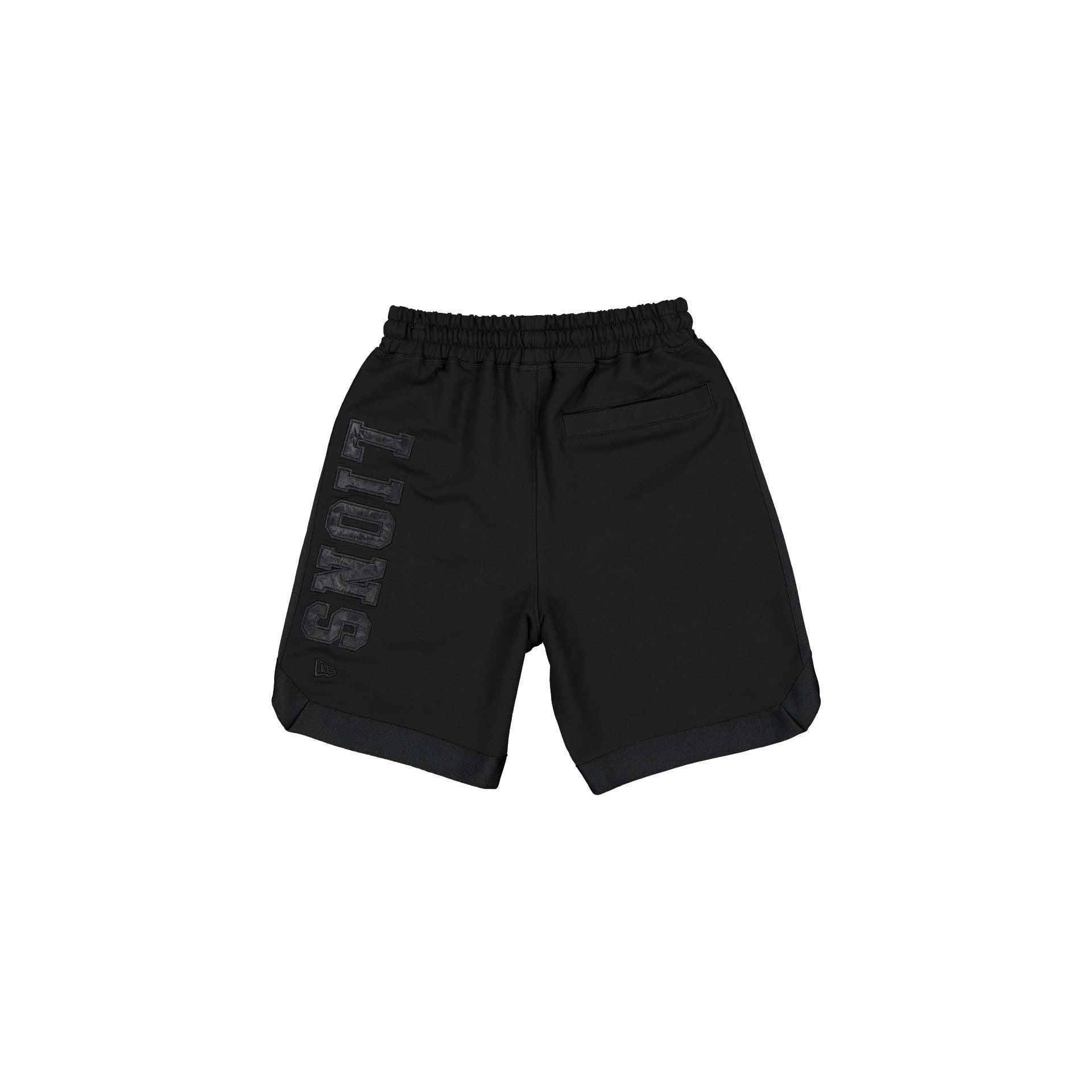 Detroit Lions Black on Black Logo Select Shorts Male Product Image