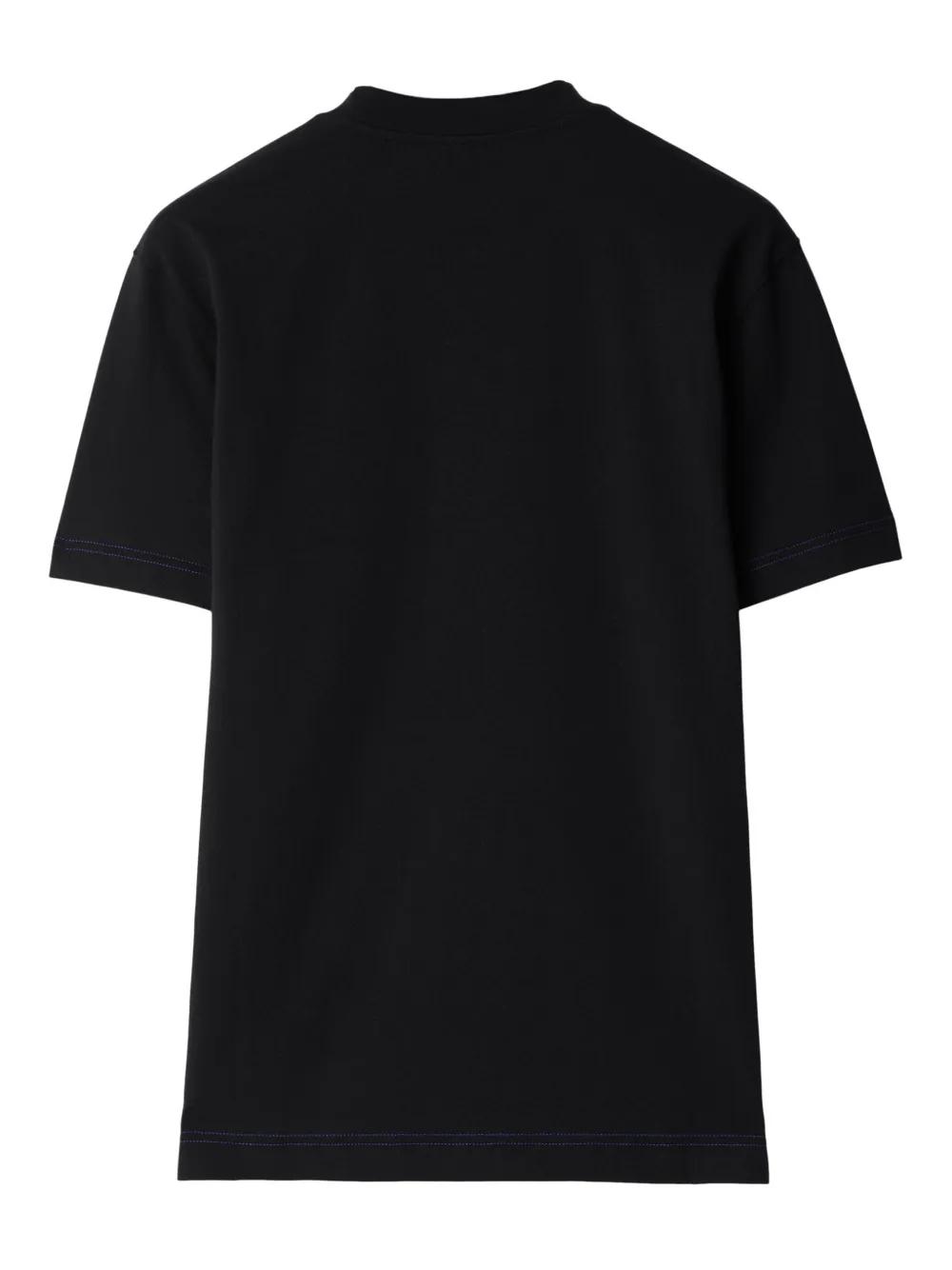 logo-embroidered organic cotton T-shirt Product Image