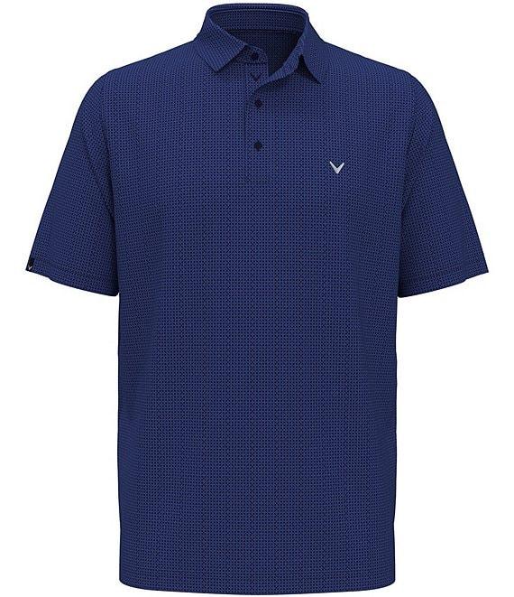 Callaway Chevron Foulard Print Short Sleeve Golf Polo Shirt Product Image