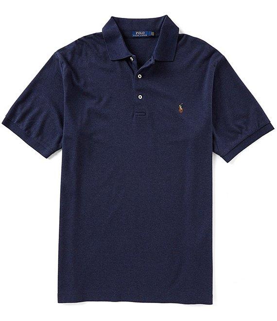 Polo Ralph Lauren Big & Tall Classic Fit Soft Cotton Multi-Colored Pony Polo Shirt Product Image