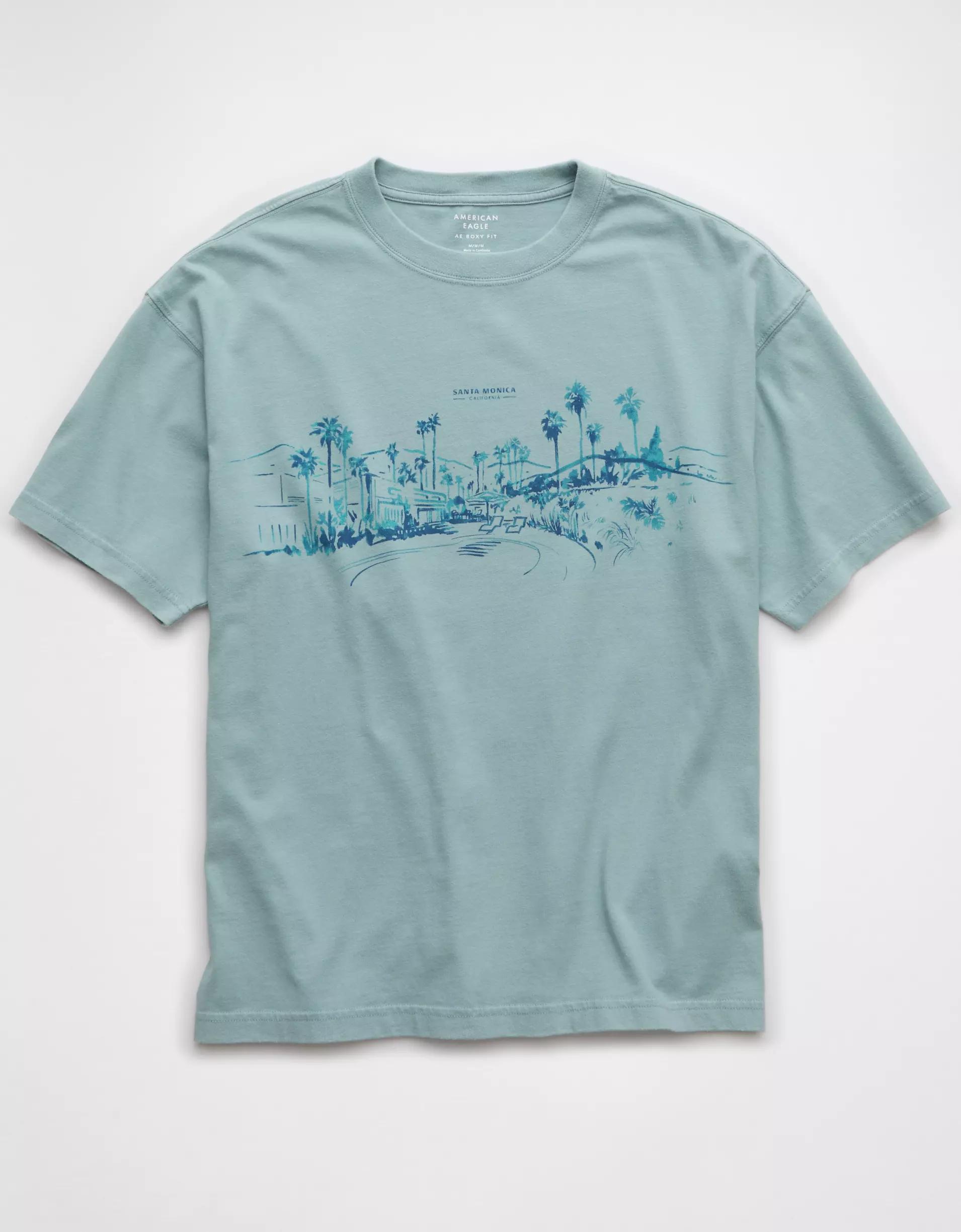 AE Boxy Destination Graphic T-Shirt Product Image