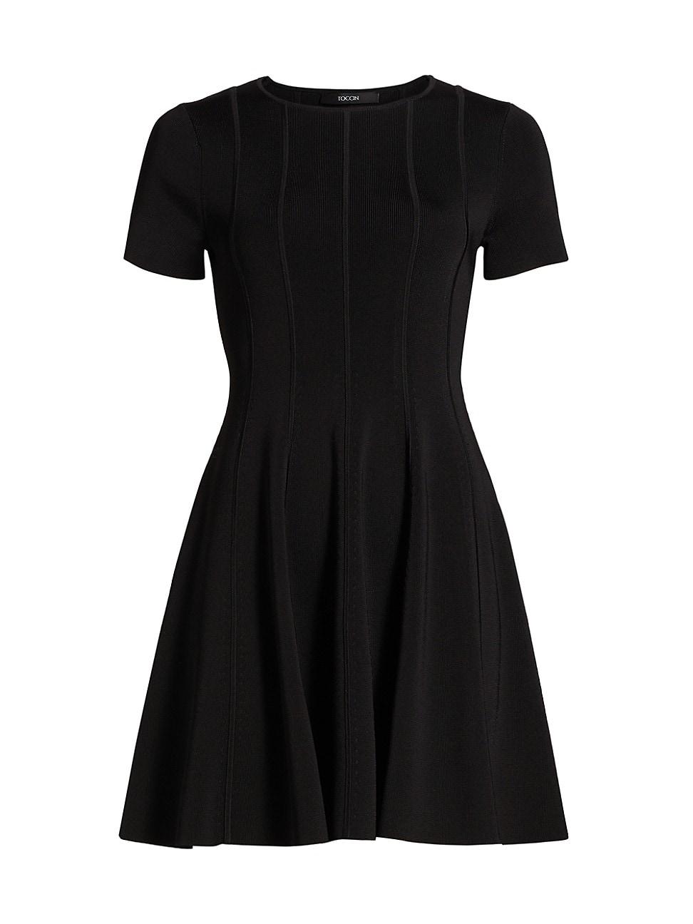 Womens Robbie Knit Fit & Flare Dress Product Image