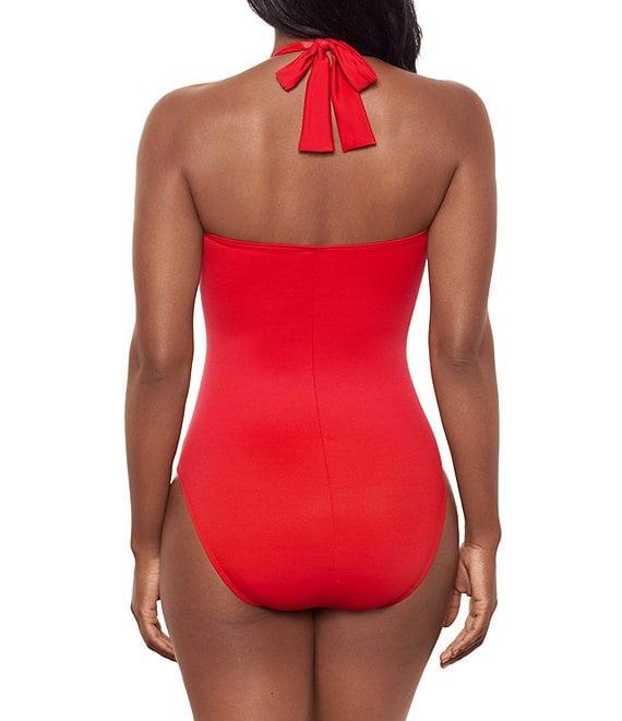 Miraclesuit Rock Solid Utopia Halter Tie Neck Underwire One Piece Swimsuit Product Image