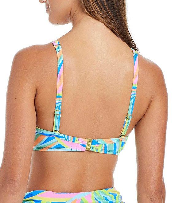 Bleu Rod Beattie On The Bright Side Printed High Waist Sarong Swim Bottom Product Image