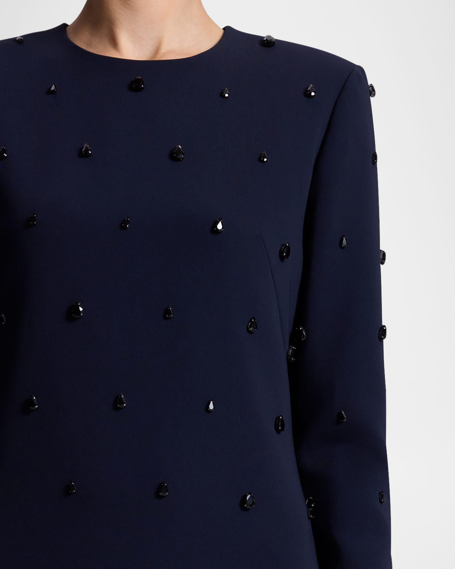 Kenna Embellished Long-Sleeve Mini Dress Product Image
