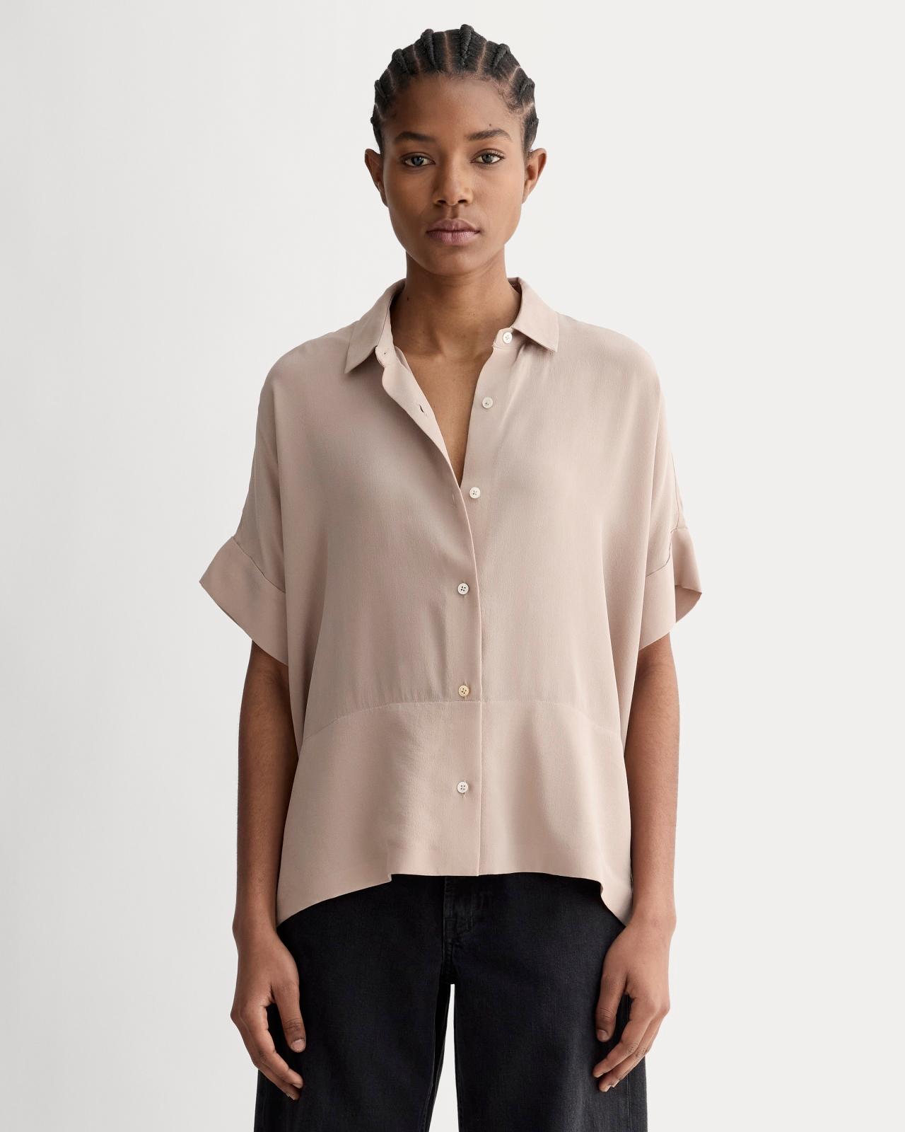 Womens Boxy Shirt in Washable Silk by Everlane Product Image