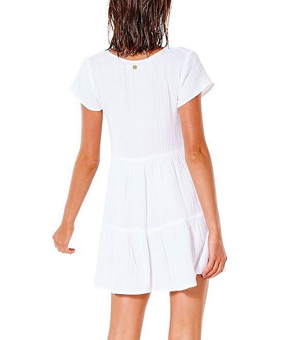 Rip Curl Premium Surf Gauze Tiered Dress Product Image