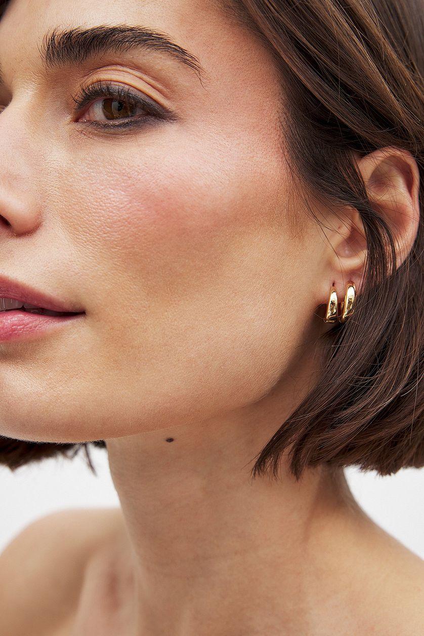 Short Hoop Earrings (2-pack) Product Image