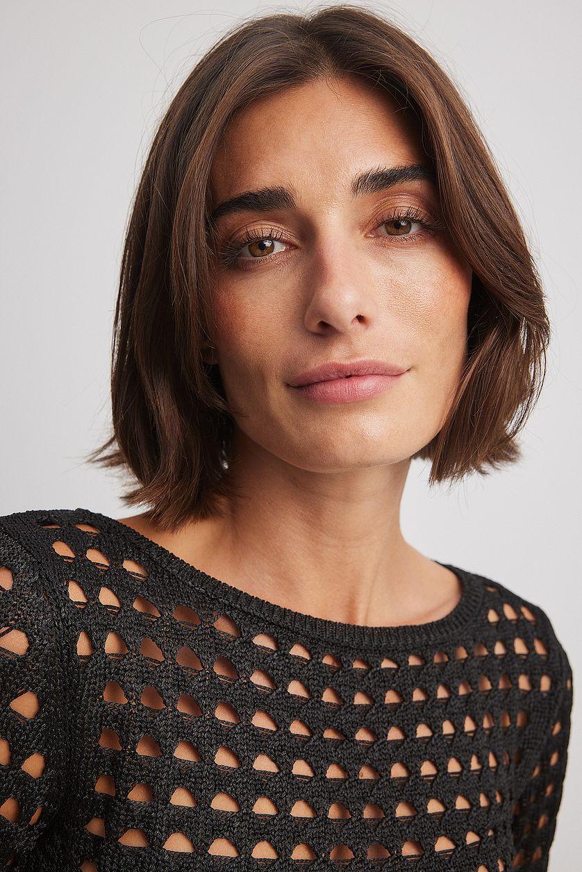 Crochet Knitted Sweater Product Image