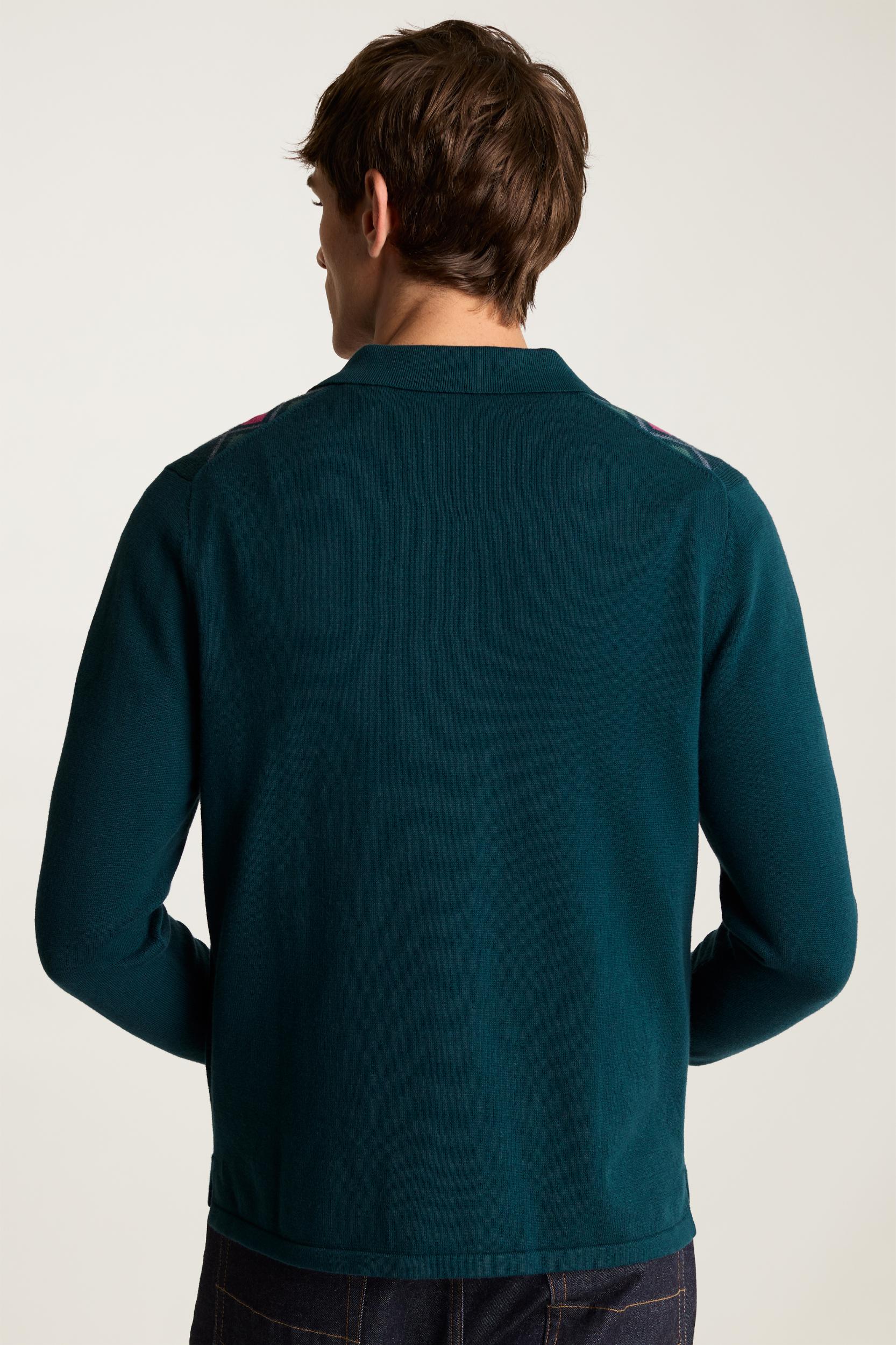 Hudson Long Sleeve Sweater Polo Product Image
