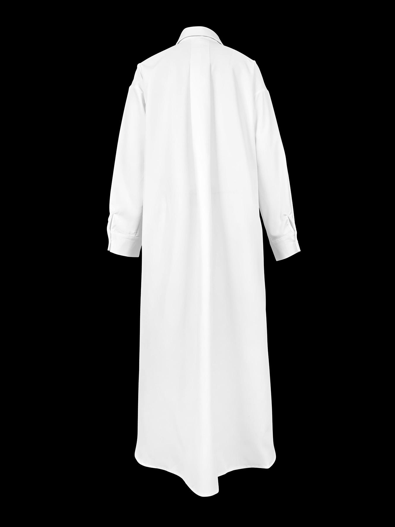 Long Sleeves Loose Buttoned Solid Color Split-Side Lapel Collar Outerwear Shirts Tops Product Image