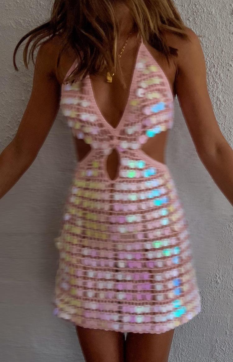 Andie Silver Metallic Mini Dress Product Image