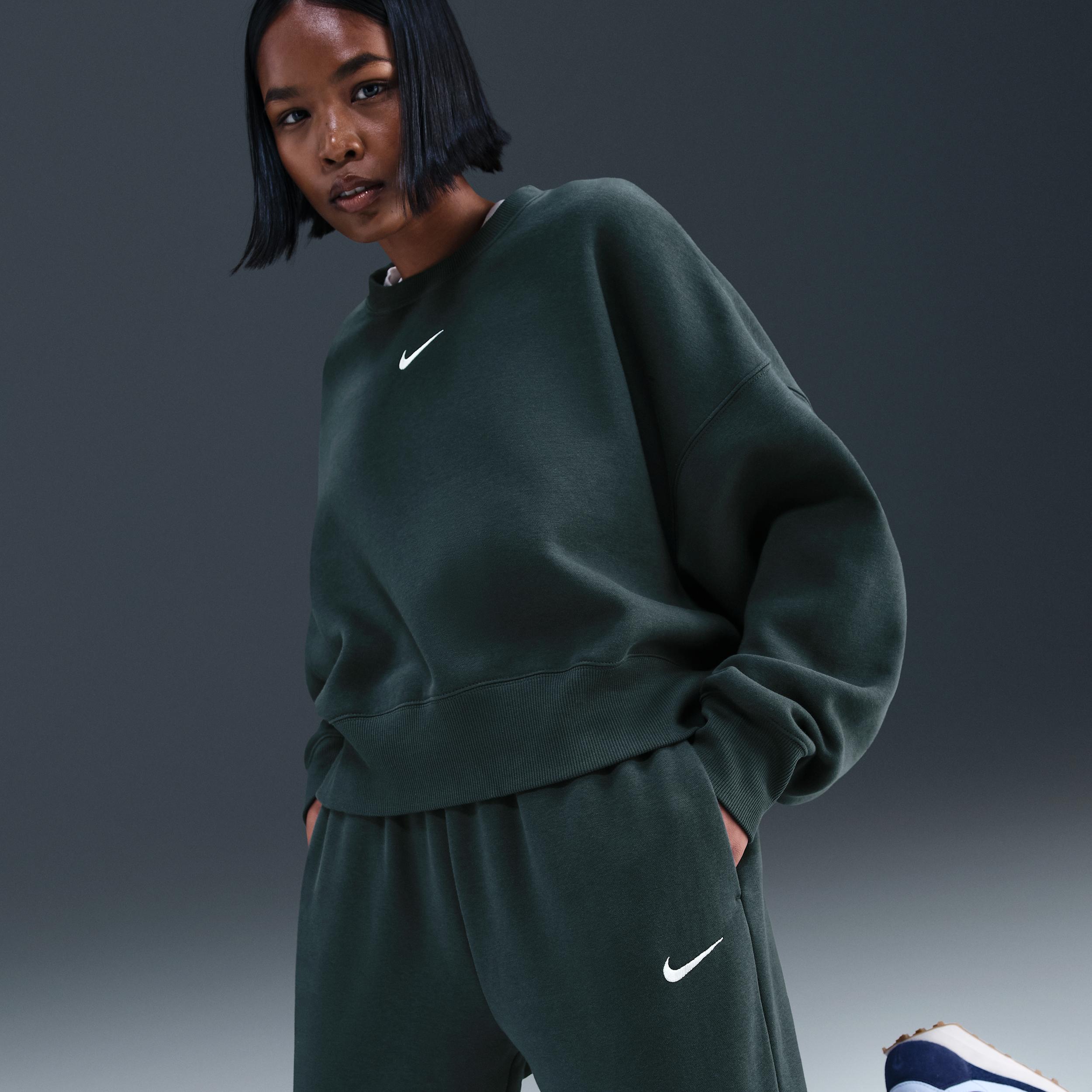 Womens Nike Sportswear Phoenix Fleece High-Waisted Oversized Sweatpants | FZ5996-391 Product Image