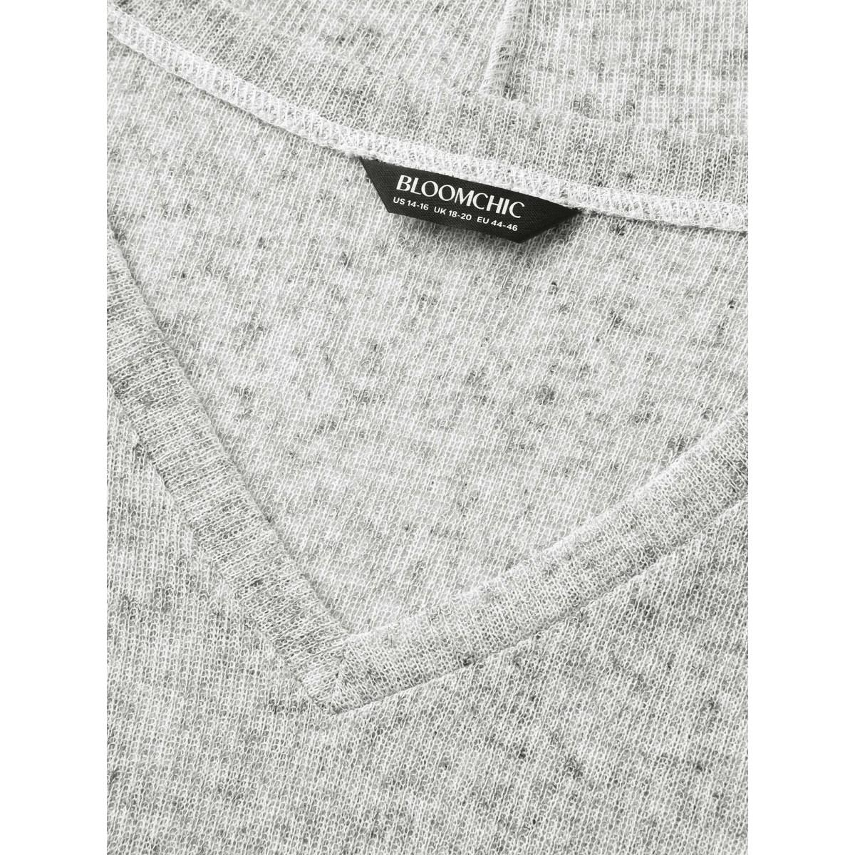 Plus Size Textured Sheer Hooded Everyday T-Shirt Multicolor Women Casual Texture Hooded Everyday T-shirts BloomChic 28/5X Product Image