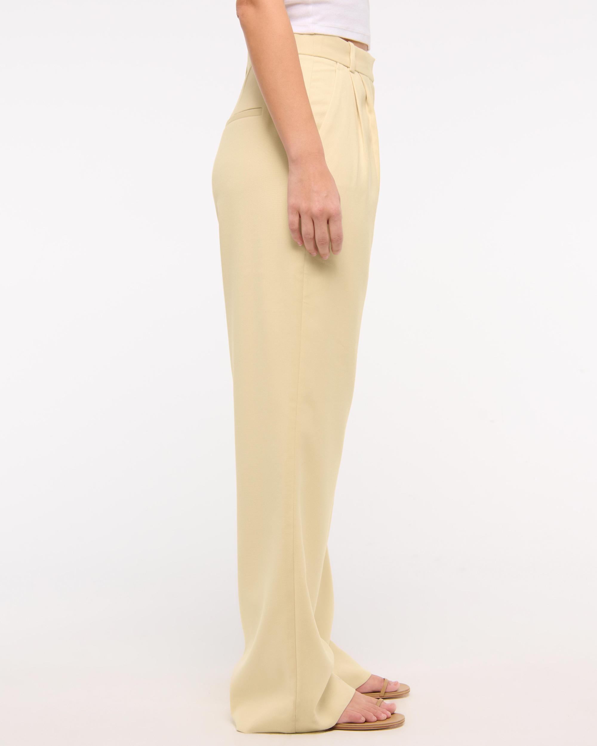 Curve Love A&F Sloane Tailored Wide Leg Pant Product Image