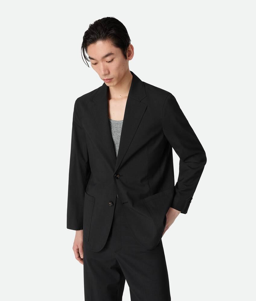 Men's Fine Wool Jacket in Charcoal melange Product Image