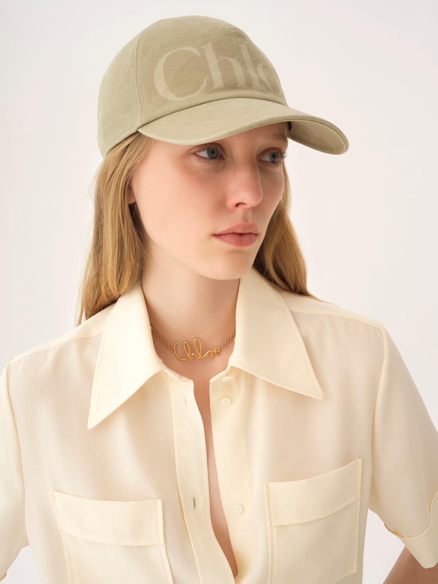 The Chloé Essentials cap in washed cotton Product Image