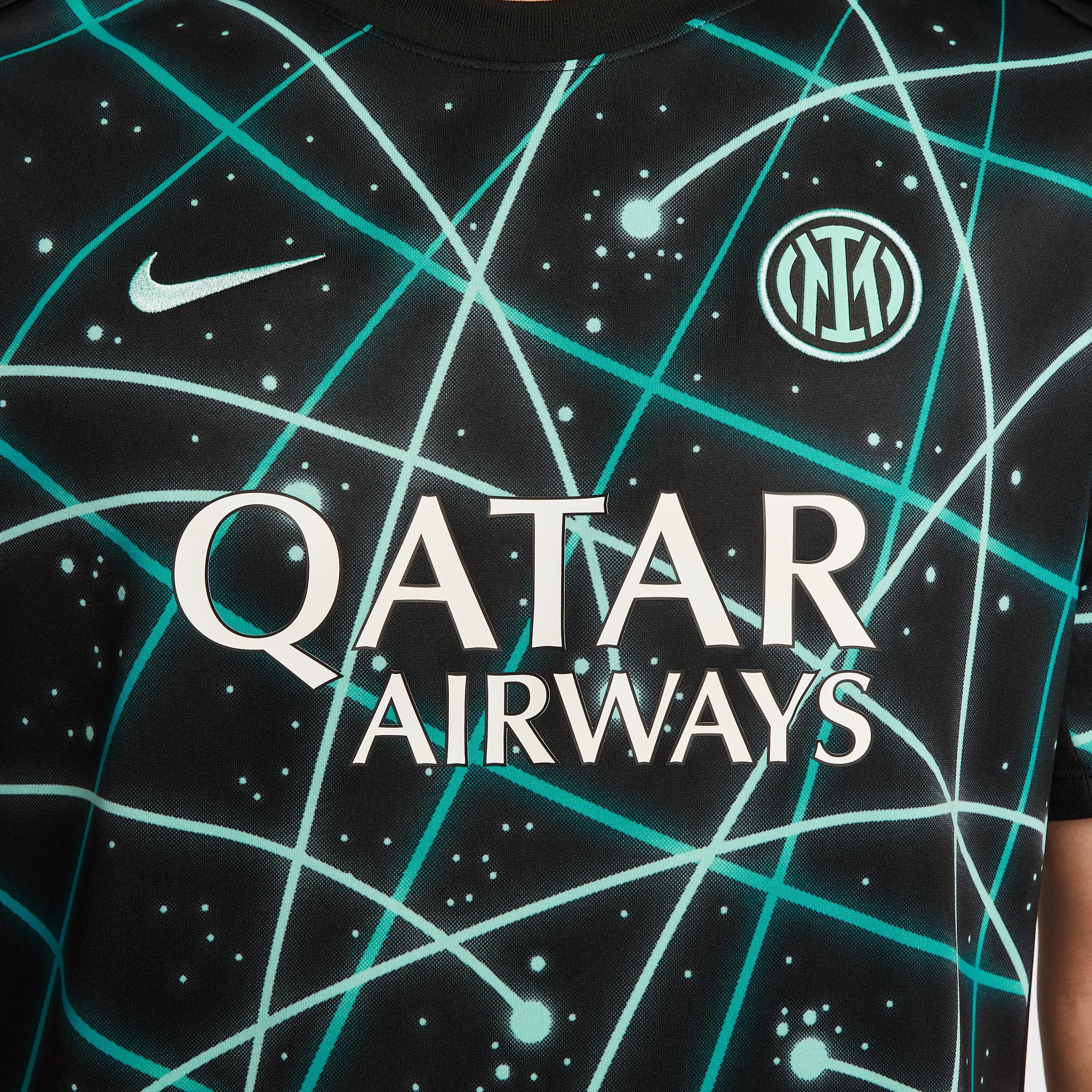 Inter Milan Academy Pro Nike Mens Dri-FIT Soccer Pre-Match Short-Sleeve Top | IF3969-011 Product Image