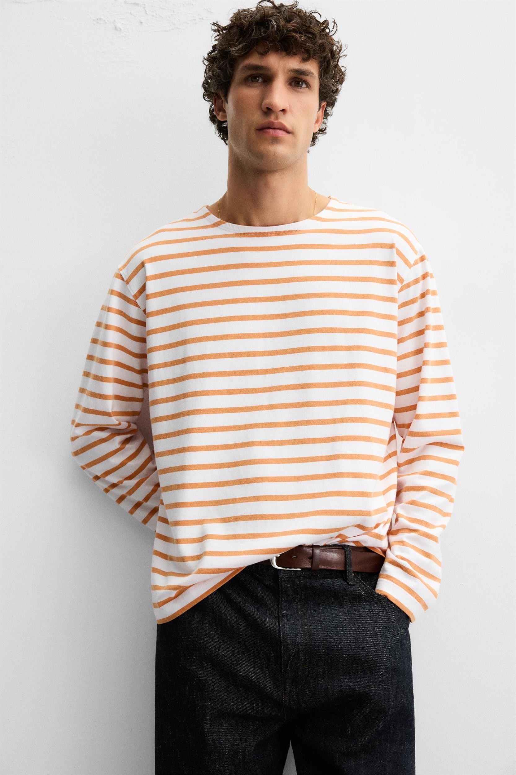 JACQUARD STRIPE T-SHIRT Product Image