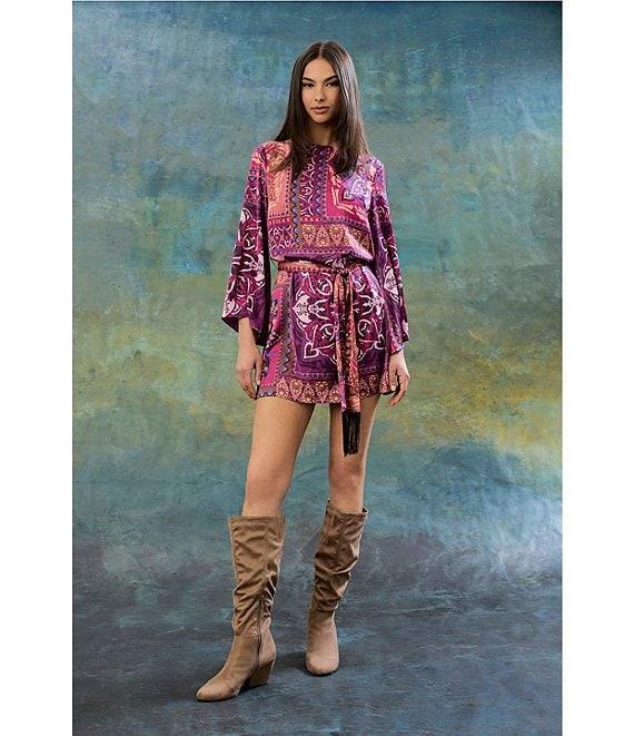 The Good Journey Long Sleeve Self Tie Mini Dress Product Image