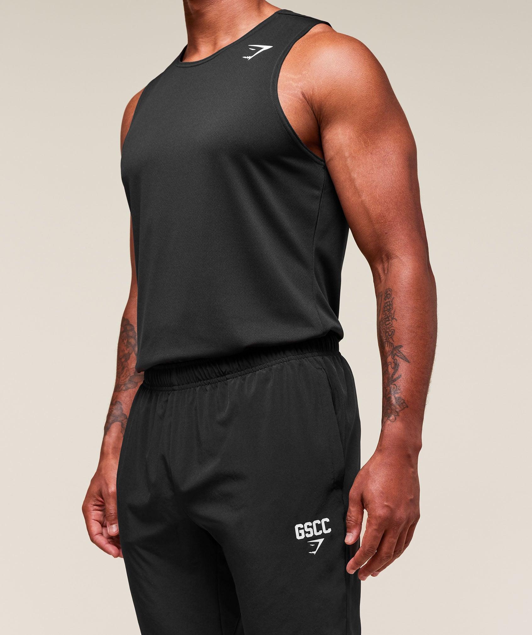 Gymshark Hybrid Athlete Woven Joggers - Black Male Product Image