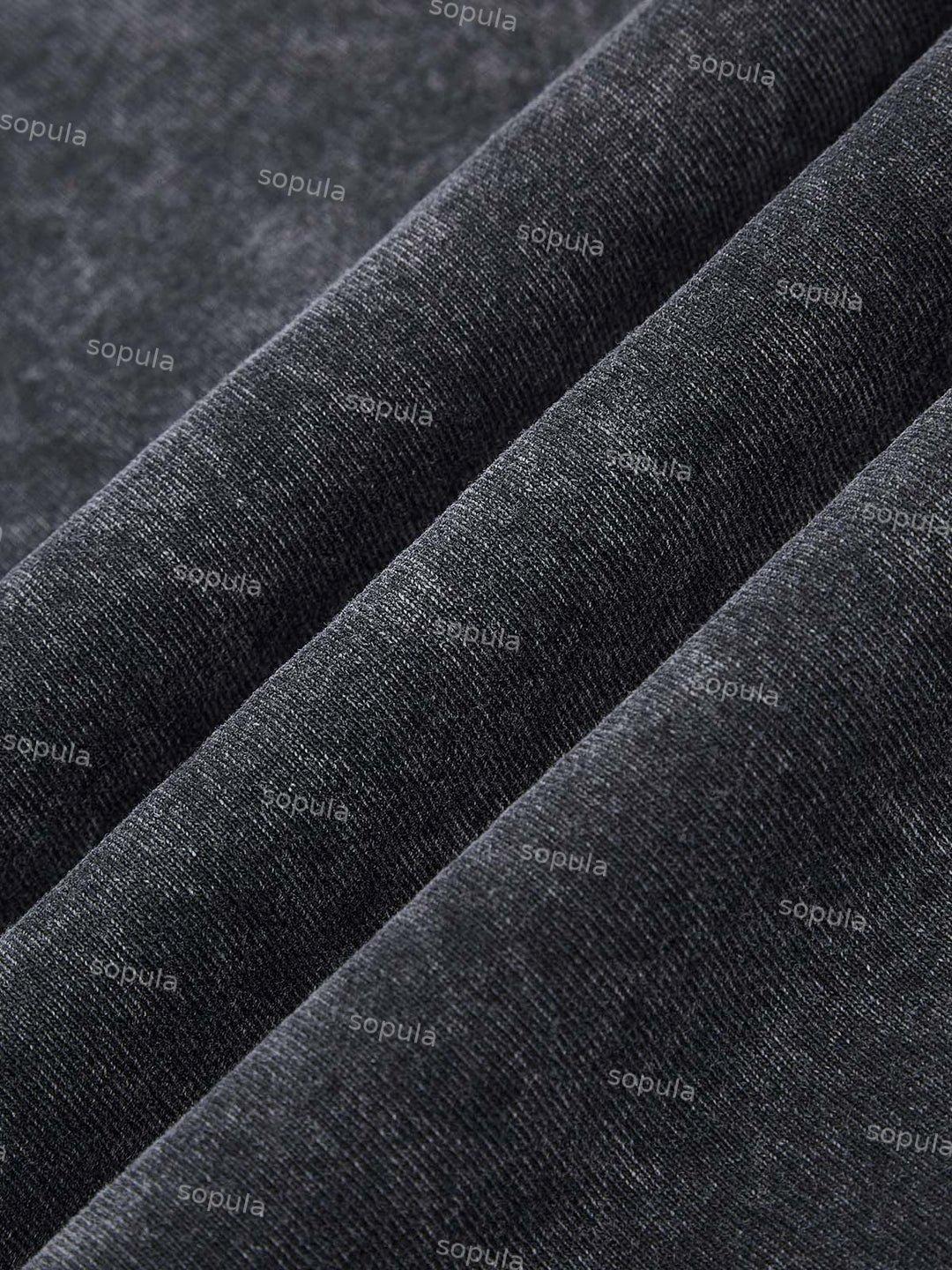 Retro Fashion Old Times Graphic Acid Washed Short Sleeve T-Shirt Product Image