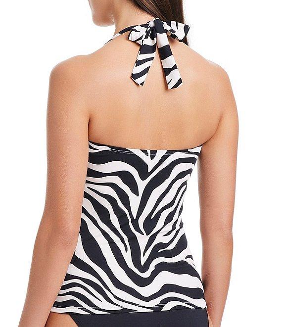 Bleu Rod Beattie El Morocco Zebra Print Basic Hipster Swim Bottom Product Image