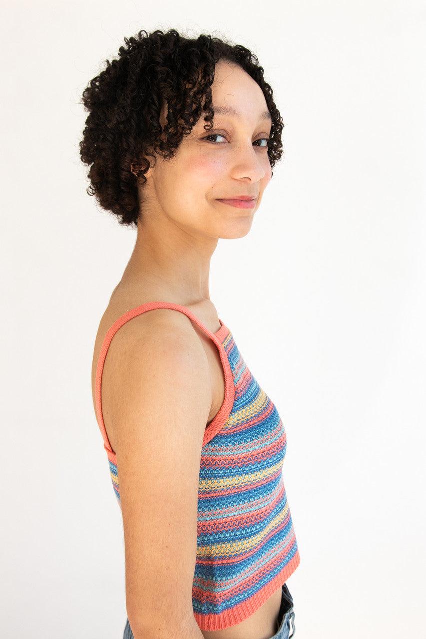 Stripe Knit Tank Product Image