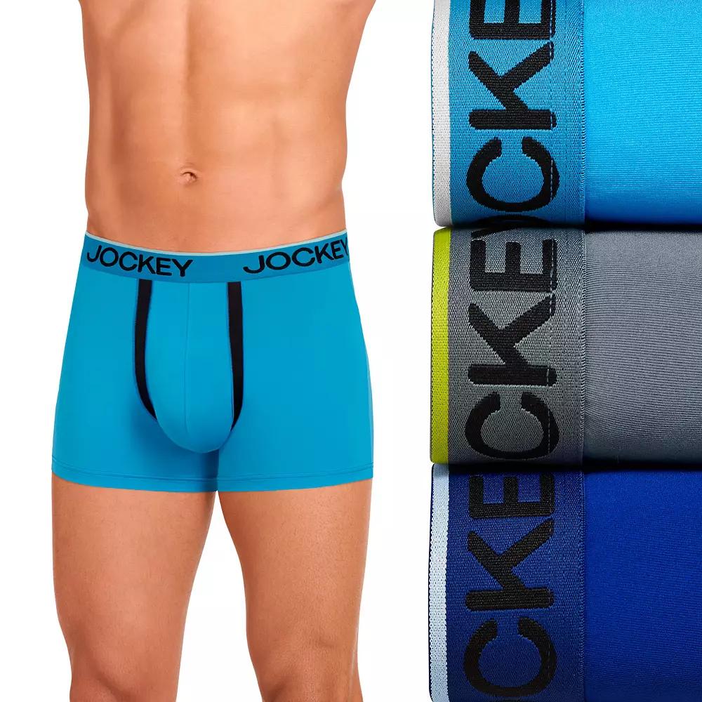 Men's Jockey® Chafe Proof Microfiber 3" Trunks 3-Pack,  Product Image