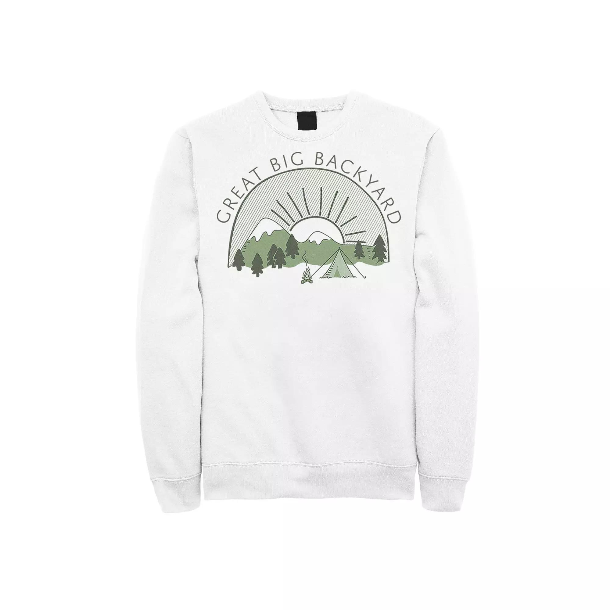 Men's Great Big Backyard Camping Sweatshirt,  Product Image