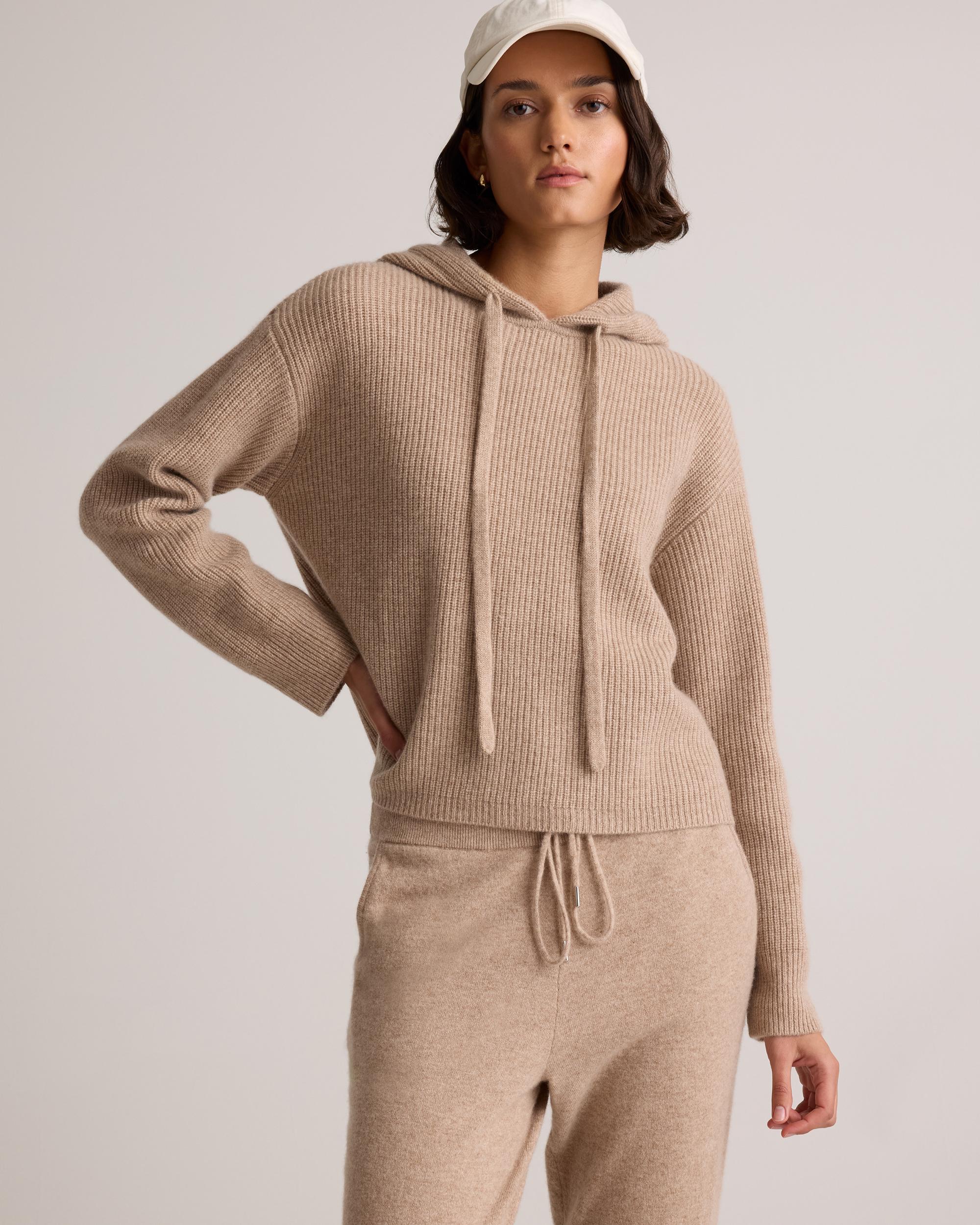 Quince | Women's Mongolian Cashmere Fisherman Crewneck Sweater Product Image