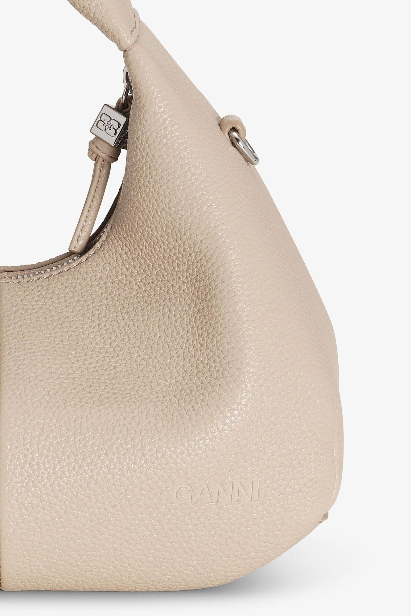 Light Grey Mini Hobo Bag Product Image