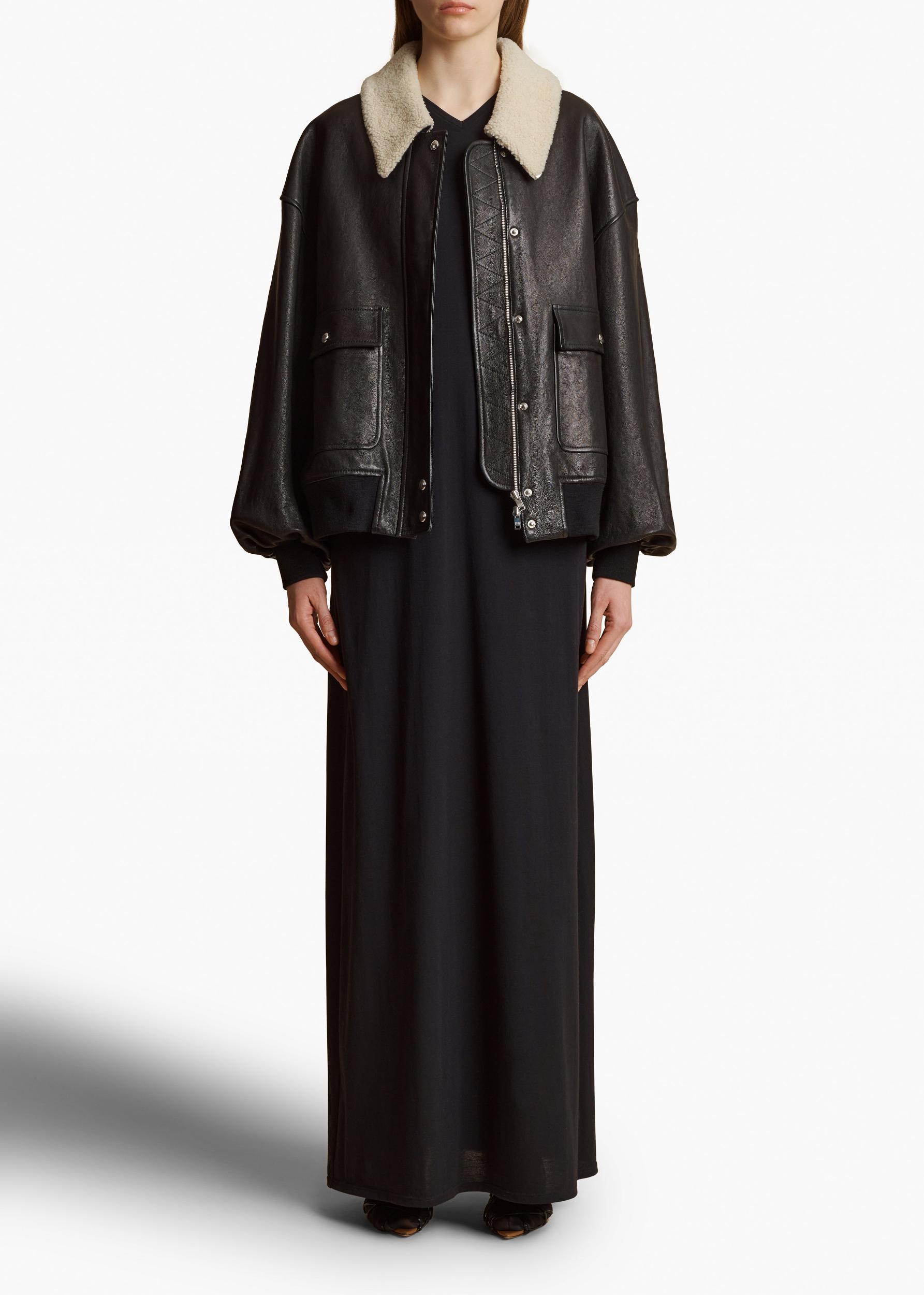 Shellar Jacket in Black Leather Product Image