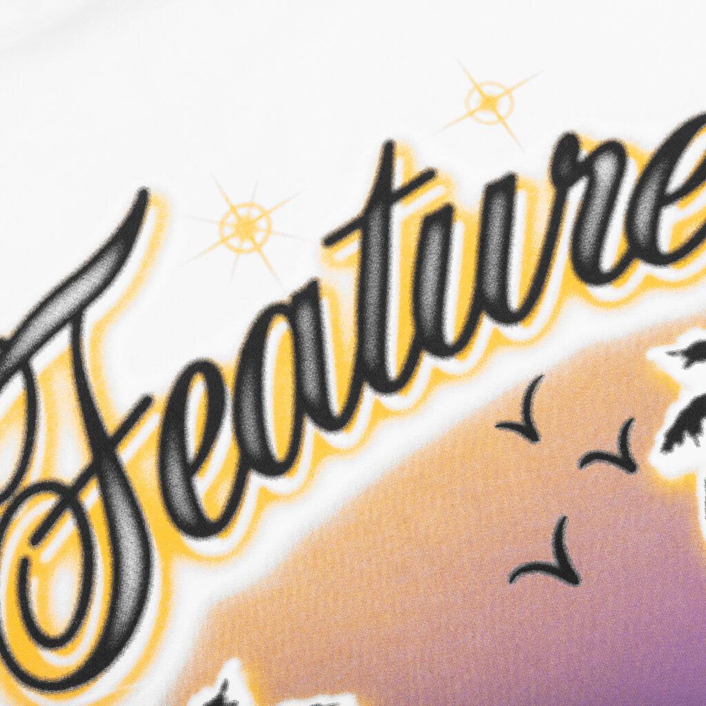 FEATURE x Los Angeles Lakers Airbrush Tee - White Male Product Image