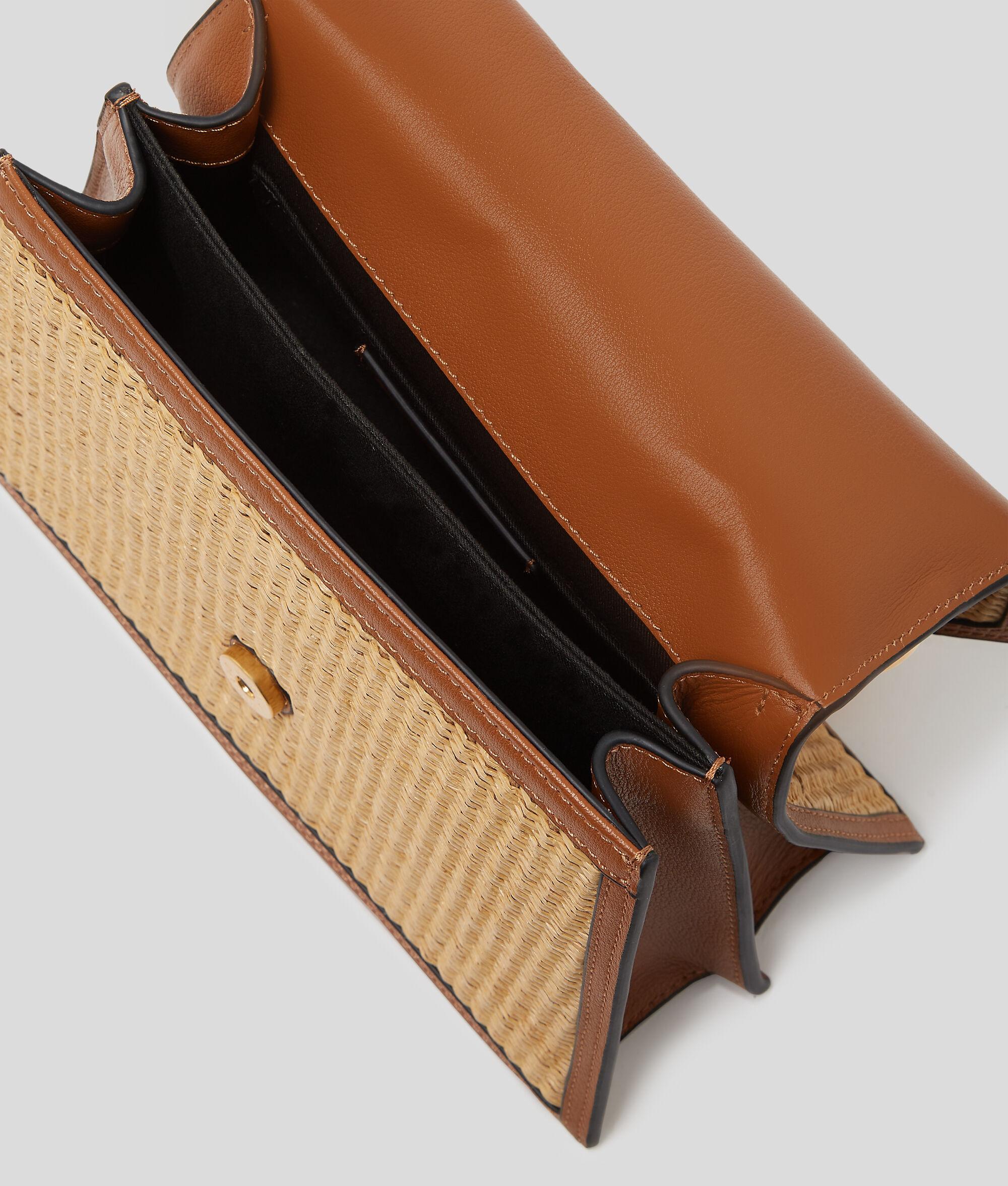 K/SIGNATURE MEDIUM RAFFIA CROSSBODY BAG Product Image