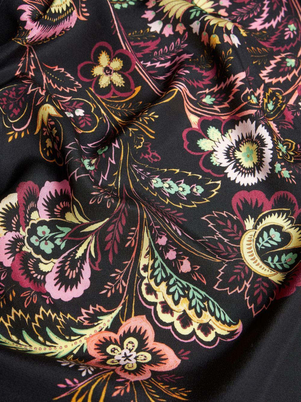 floral-print crepe de chine dress Product Image