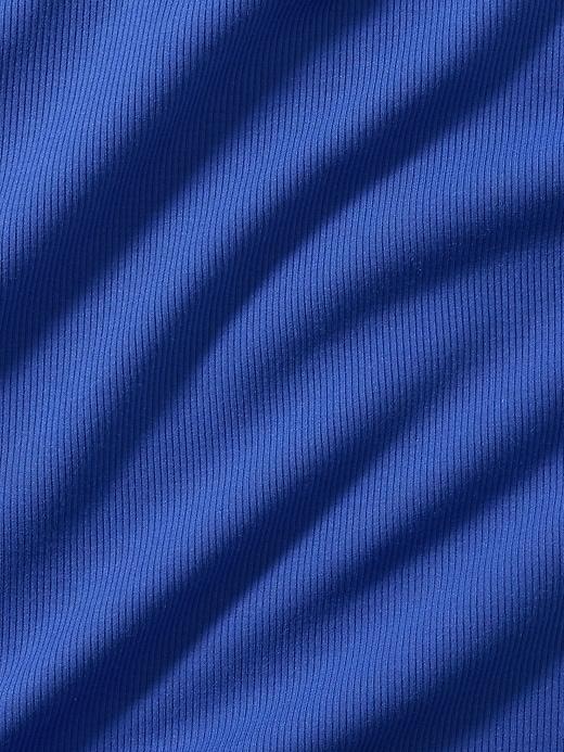 Signature Rib Square Neck Crop Tank Product Image