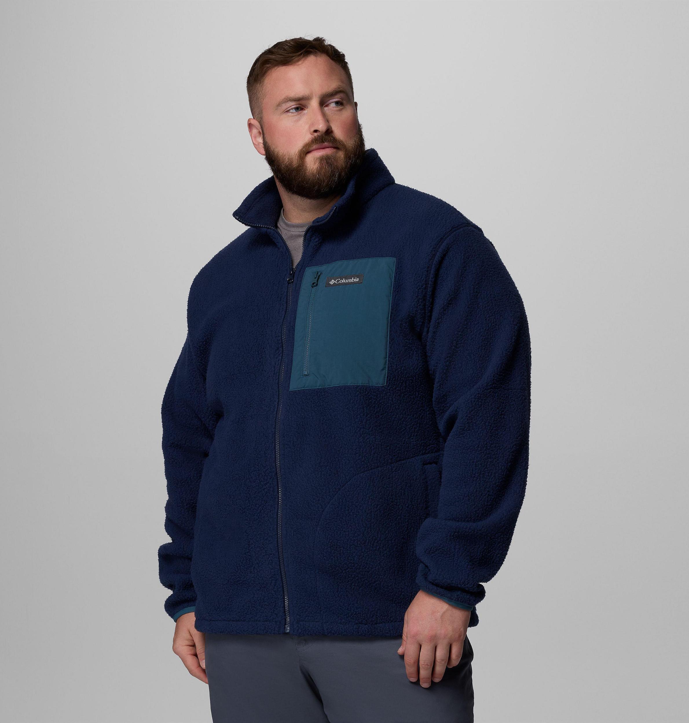 Columbia Mens Jasper Ridge Pebbled Full Zip Fleece - Big- Product Image