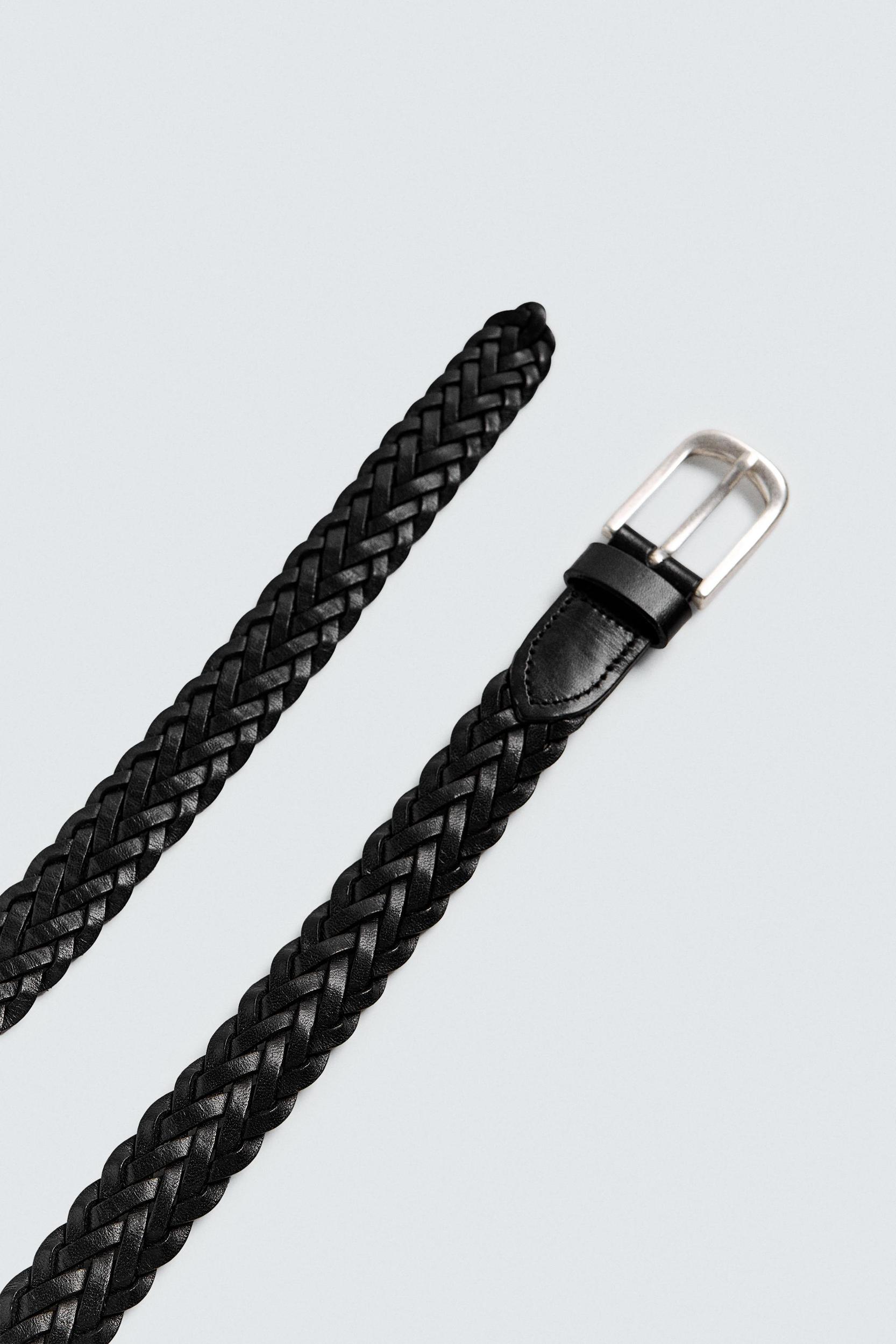 BRAIDED LEATHER BELT Product Image