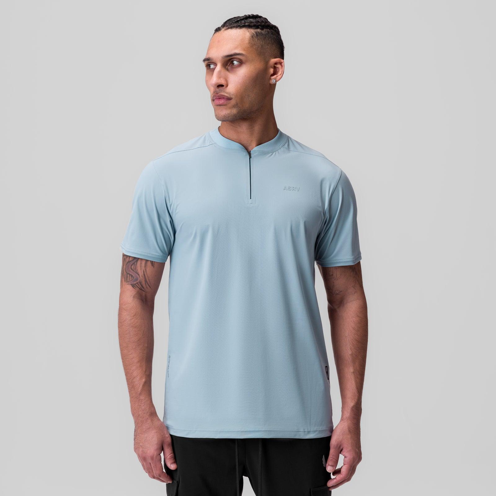1087. Tetra-Lite® Ice Zip Tee - Light Sky Product Image