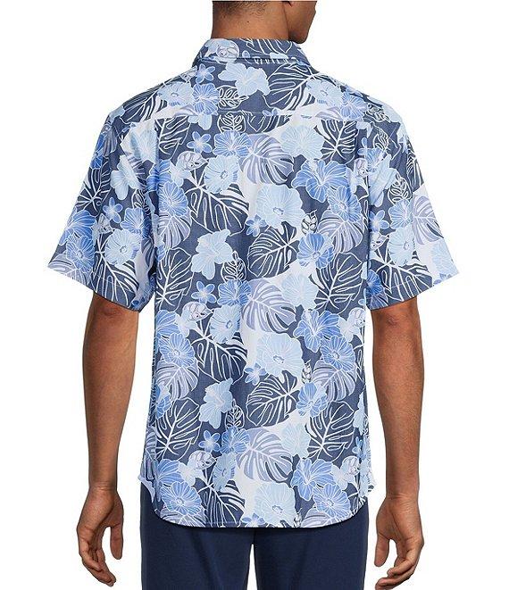 Tommy Bahama IslandZone Coconut Point Azul Escape Short Sleeve Woven Camp Shirt Product Image