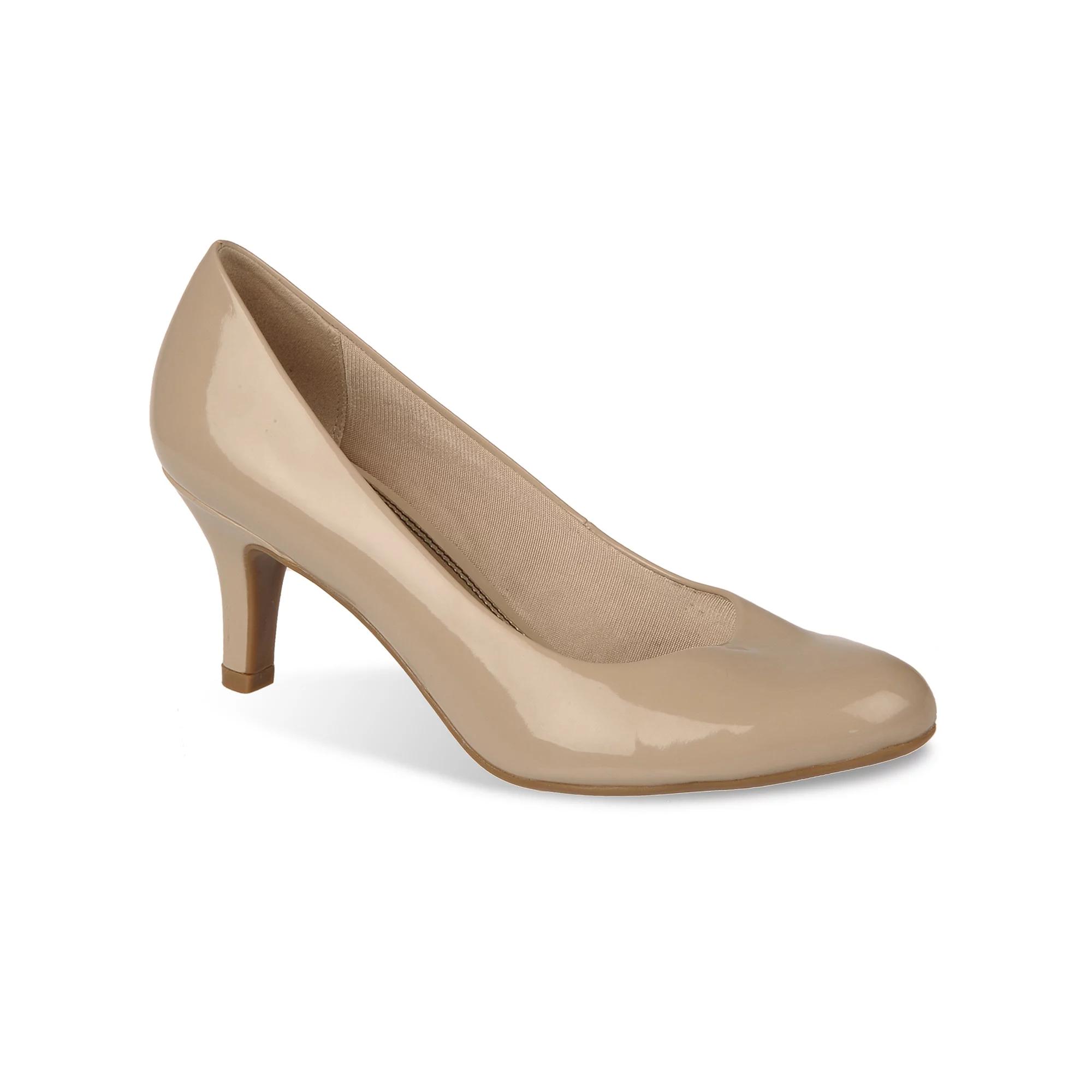 LifeStride Parigi Womens High Heel Pumps Brown Patent Product Image