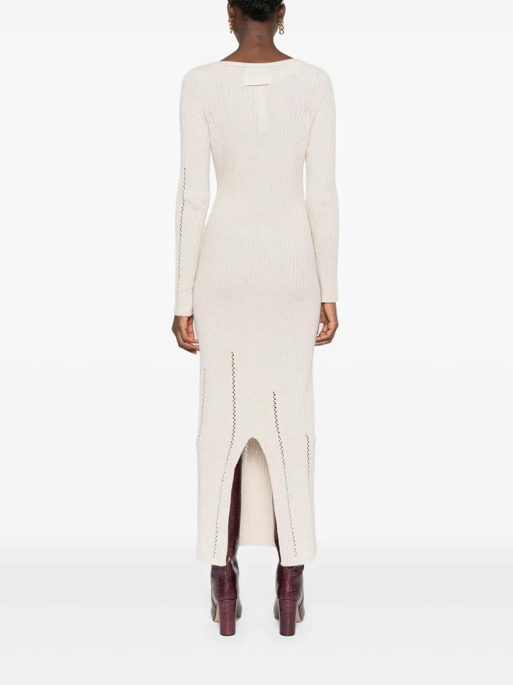 brooch-detail maxi dress Product Image