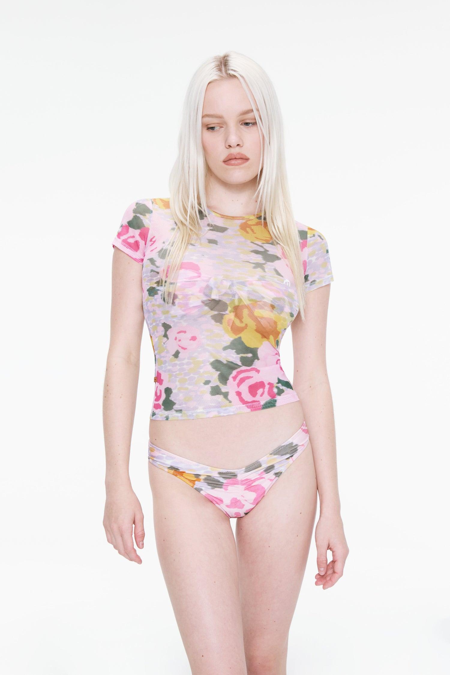 BAMBI BIKINI BOTTOM - NEON FLORAL Product Image