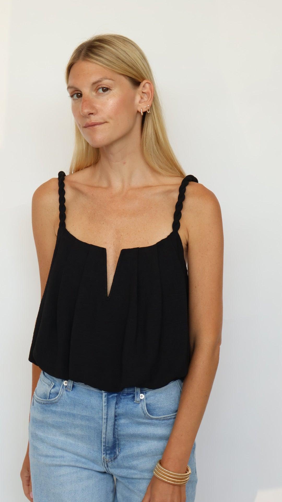 Bubble Braided Strap Top Product Image