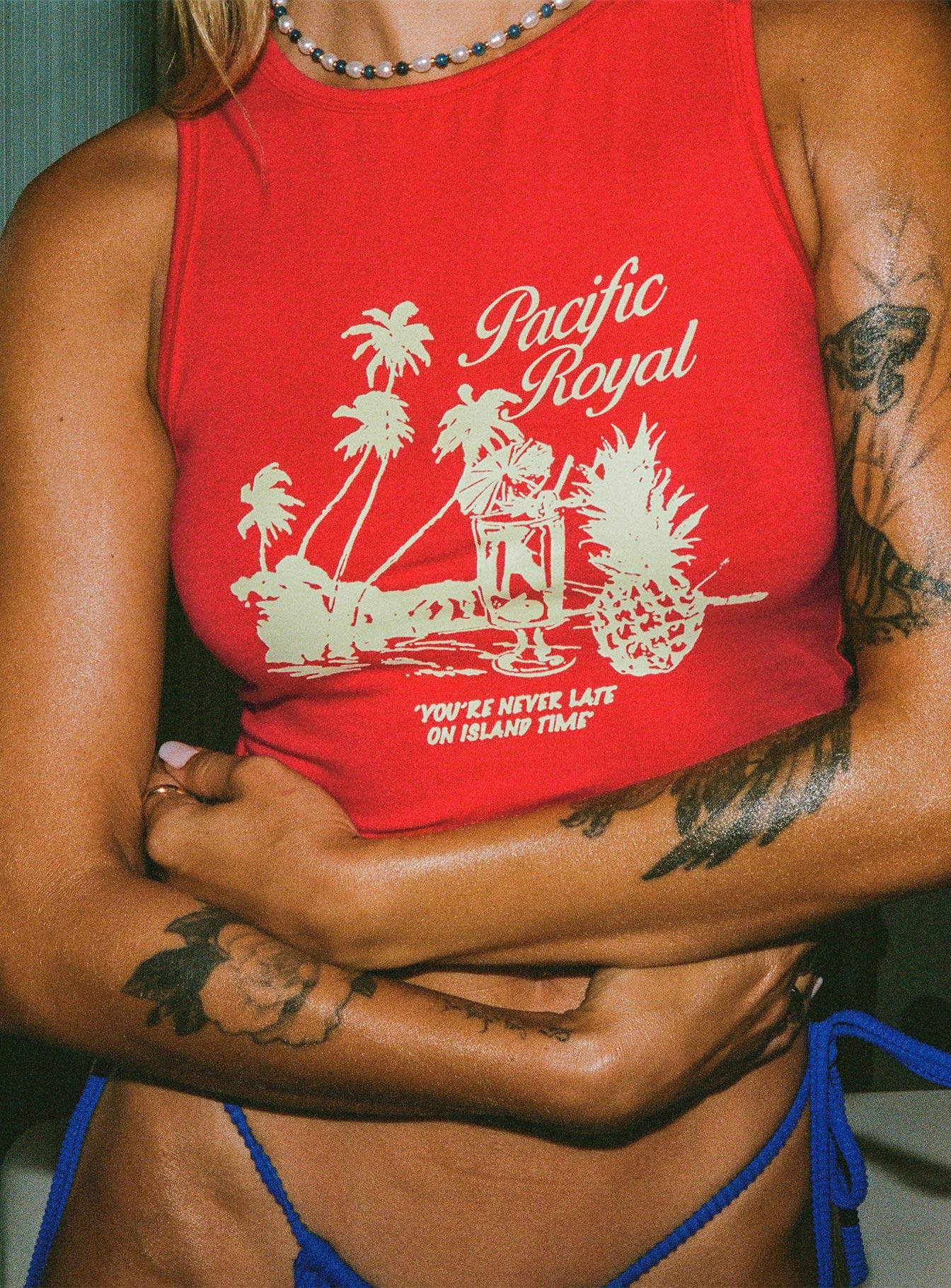 Pacific Royal Tank Top Red Product Image