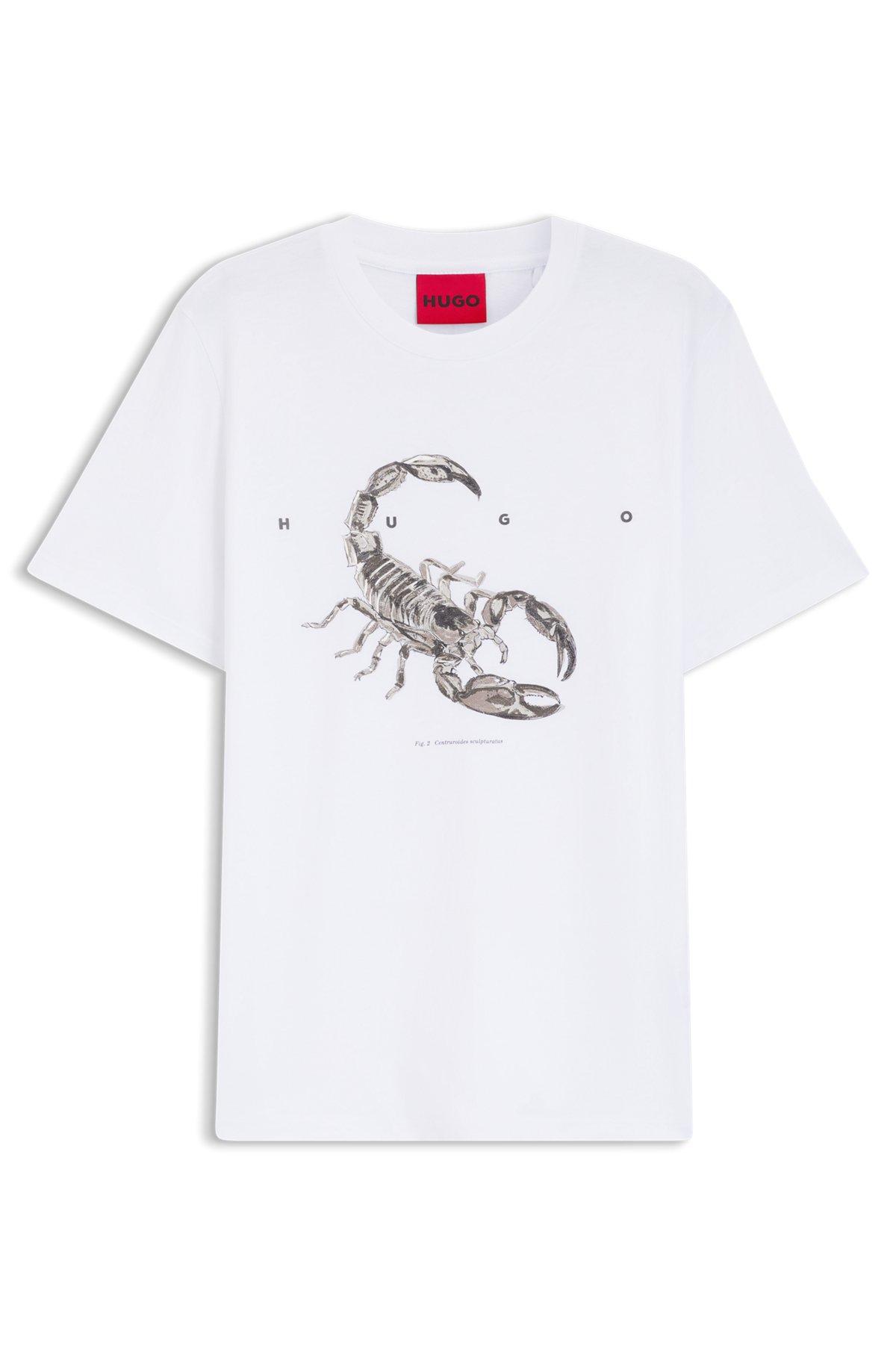 Cotton-jersey T-shirt with spaced-out logo Product Image