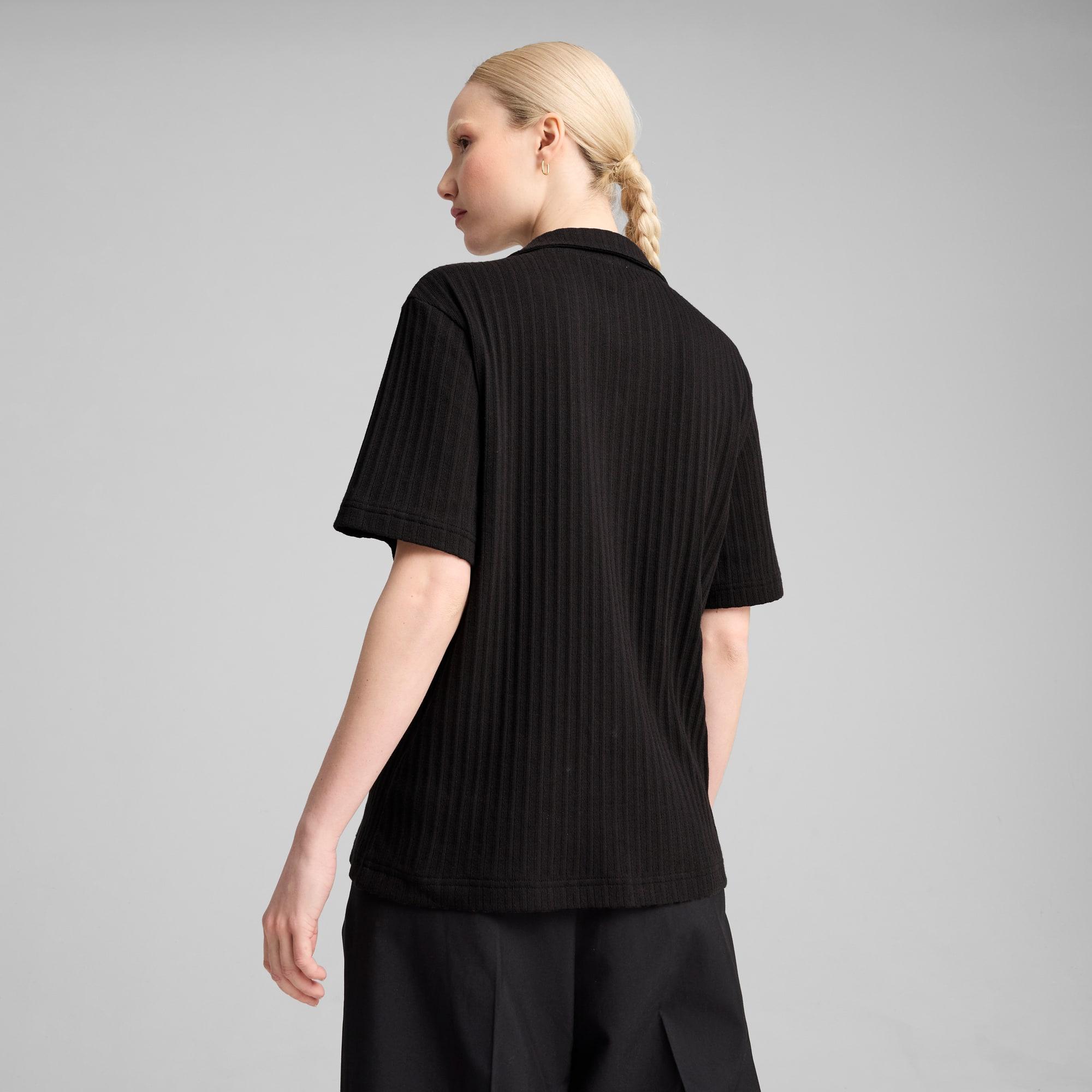 PUMA WARDROBE ESSENTIALS Women's Pointelle Shirt Product Image