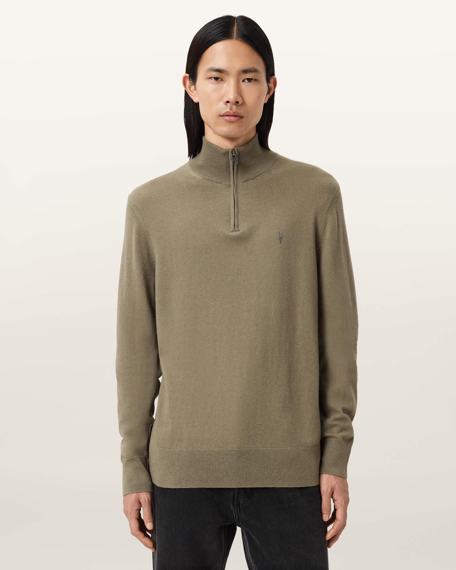 Kilburn Zip Funnel Neck Ramskull Sweater Product Image