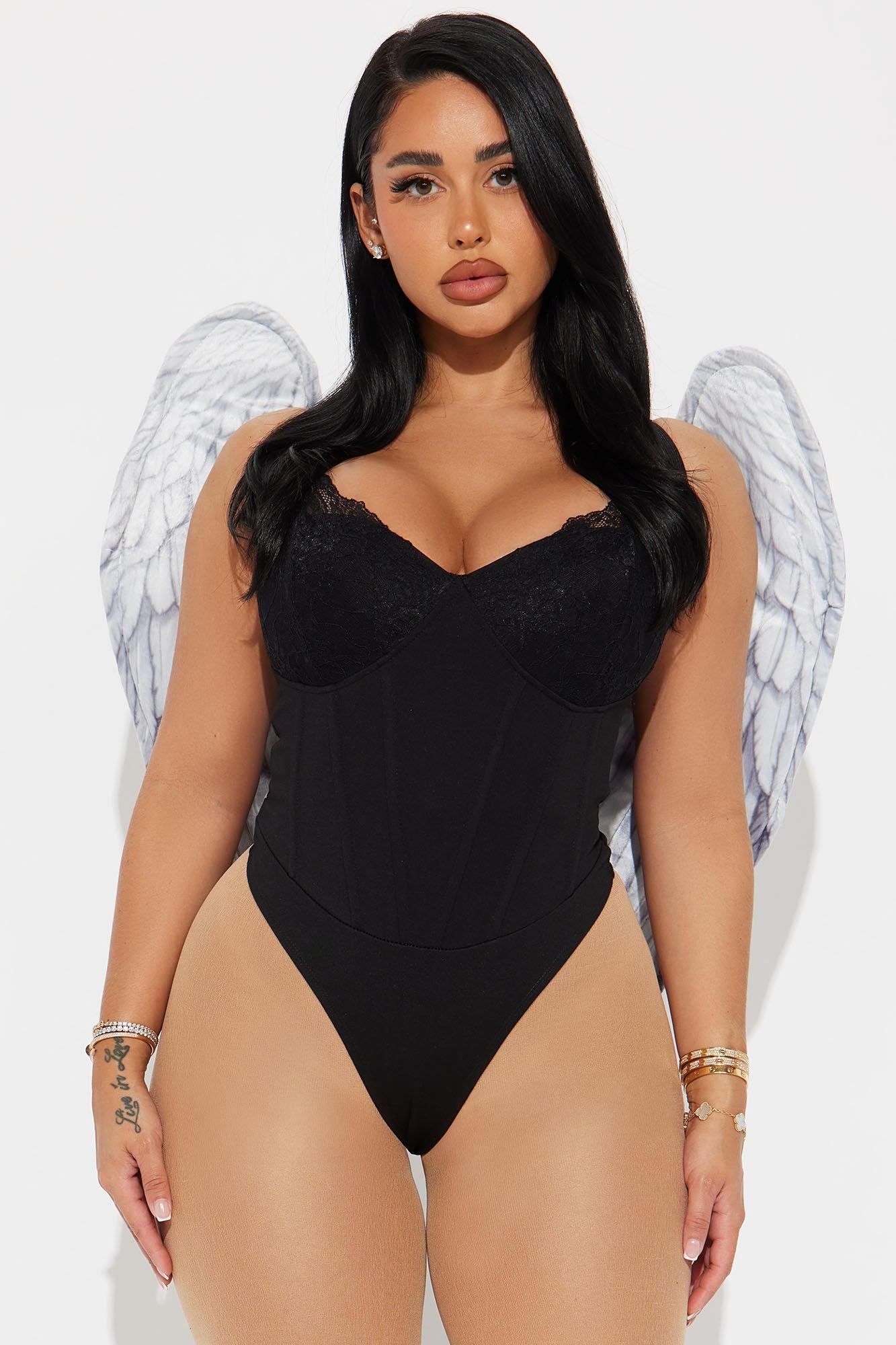 Angel In Disguise Printed Angel Wings - White Product Image